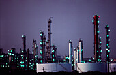 Ölraffinerie, Sonnenuntergang