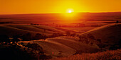 Sunset over Rural Landscape