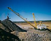 Black Coal Mining, Dragline Removing Overburden, Australia