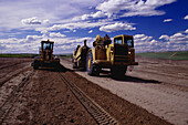 Road Construction, Saskatchewan, Canada