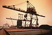 Bulk Dock at Sunset Quebec City, Quebec, Canada