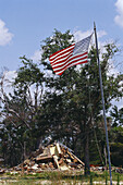 Nachwehen der Hurrikanschäden, Biloxi, Mississippi, USA