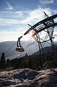 Super Skylift Over Grouse Mountain, British Columbia, Canada