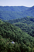 Overview of Cumberland Gap, Tennessee, USA