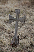 Hölzernes Kreuz, Rancho de Taos, Taos County, New Mexico, USA