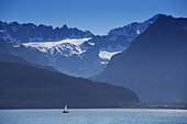 Sailboat on Resurrection Bay, Seward, Alaska, USA