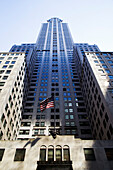 Looking up at Chrysler Building, Midtown Manhattan, New York City, New York, USA