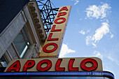 Apollo Theater Leuchtreklame, Harlem, New York City, New York, USA