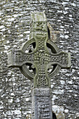 Close-up of Muiredach's High Cross, Monasterboice, County Louth (north of Drogheda) Republic of Ireland