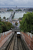 Budapester Burgberg-Seilbahn, Burgberg, Budapest, Ungarn