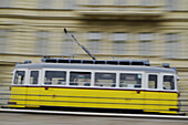 Moving Streetcar, Budapest, Hungary