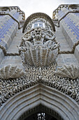 Architectural Detail of Pena Palace in Sintra Municipality, Portugal