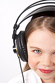 Girl wearing Headphones