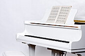 Noten auf Klavier