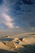 Steinruinen und Sanddünen, Boulderbaai, West Coast Nat. Pk., Nordkap, Südafrika