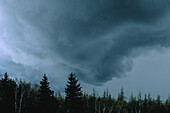 Herannahender Sturm, Shampers Bluff, New Brunswick, Kanada