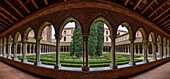 Couvent des Jacobins, the central cloisters and gardens. 