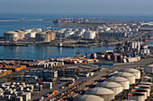 Industrial port, Barcelona, Spain