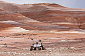 Mars Rover of the RoverOva Team. University Rover Challenge, Mars Desert Research Station, Utah. RoverOva, VSB - Technical University of Ostrava, Czech Republic.