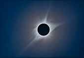 A composite of the August 21, 2017 total solar eclipse assembled using the HDR program Photomatix Pro v6.