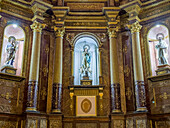 The main altarpiece in the apse of the ornate Cathedral of the Immaculate Conception in San Luis, Argentina.