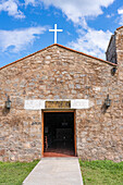 Capilla San Juan Bautista, a small Catholic church in the village of Usno in the Valle Fertil in San Juan Province, Argentina.