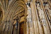 Portico, Catedral Vieja, or Catedral de Santa Maria, Vitoria, Gasteiz, Álava, Basque Country, Euskadi, Euskal Herria, Spain