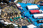 Aerial view of the Australian Open Tennis tournament, Melbourne, Australia.