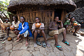 Das Dorf Konso in Äthiopien