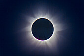 Die innere Korona während der totalen Sonnenfinsternis, 14. November 2012, von einem Standort in der Nähe von Lakeland Downs, Queensland. Aufgenommen durch das Astro-Physics 105mm Traveler f/5.8 Refraktorfernrohr, nachgeführt auf der AP 400 Montierung, und mit der Canon 60Da. 1/60 Sekunde bei ISO 100.