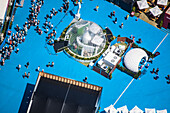 Aerial view of the Australian Open Tennis tournament, Melbourne, Australia.