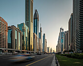 Sheikh Zayed Road, Stadtzentrum, Dubai, Vereinigte Arabische Emirate, Naher Osten