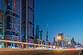Sheikh Zayed Road, Stadtzentrum, Dubai, Vereinigte Arabische Emirate, Naher Osten