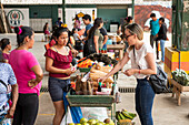 Food Market, Cotundo,, Napo Province, Amazonia, Ecuador, South America