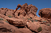 Elefantenfelsen, Natürliche Felsformation, Valley of Fire State Park, Nevada, Vereinigte Staaten von Amerika, Nordamerika