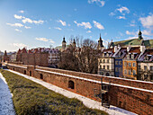 Altstadtmauer und Barbakane, UNESCO-Weltkulturerbe, Warschau, Woiwodschaft Masowien, Polen, Europa