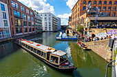 Camden Lock Area, Kanalboot, Regent's Canal, London, England, Vereinigtes Königreich, Europa