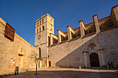 Blick auf Kathedrale, UNESCO-Weltkulturerbe, Ibiza-Stadt, Eivissa, Balearen, Spanien, Mittelmeer, Europa