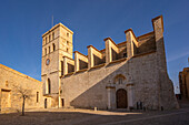 View of Cathedral, UNESCO World Heritage Site, Ibiza Town, Eivissa, Balearic Islands, Spain, Mediterranean, Europe