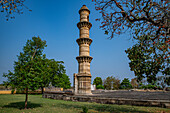 Ek Minar Ki Masjid, Archäologischer Park von Champaner-Pavagadh, UNESCO-Welterbe, Gujarat, Indien, Asien