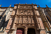 Fassade der Universität, Salamanca, UNESCO-Weltkulturerbe, Kastilien und Leon, Spanien, Europa