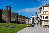 Römische Stadtmauer von Lugo, UNESCO-Weltkulturerbe, Galicien, Spanien, Europa