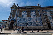 Geflieste Wand, Kloster Carmo, UNESCO-Weltkulturerbe, Porto, Norte, Portugal, Europa