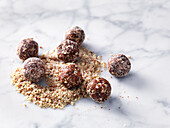 Healthy energy balls with nuts