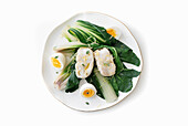 Turbot fillet and bok choy