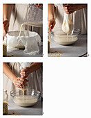 making oat milk