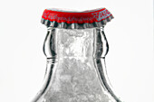 Bottle neck with ice water