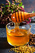 Fresh linden honey