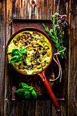 Portobello frittata