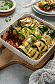 Zucchini lasagna roll-ups